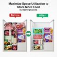 thumbnail image 2 of NN Chest Freezer Organizer Bins - 8 Pack Stackable Freezer Organizer for 5 to 7 Cu.Ft Freezer and Upright Freezer Over 8.5 Cu.Ft, Easy Get Food from Bottom, Add Extra Storage Space, White, 2 of 18