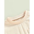 thumbnail image 5 of Arvbitana 0 3 6 12 18 24 Months Baby Girls Boys Romper Short Sleeve Crew Neck Contrast Color Summer Bodysuit for Casual Daily, 5 of 8