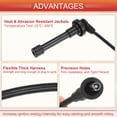 thumbnail image 4 of Cables de bobina de bujía, cable de bobina de encendido, compatible con Nissan Sentra No.2245074Y25/2245053J25 - Paquete de 5, 4 of 6