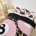 thumbnail image 3 of Erosebridal Girls Ball Games Twin Bedding For Billiards Gamer,Wild Cheetah Pattern Duvet Cover Set For Girls Kids 2pcs,No Comforter,Reversible, 3 of 6