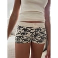 thumbnail image 2 of FEORJGP Women Lounge Shorts Ladies Low Waist Pajama Shorts Button Closure Shorts Printed Slim Comfy Shorts Sleepwear Teen Girls Casual Soft Shorts for Summer, 2 of 7
