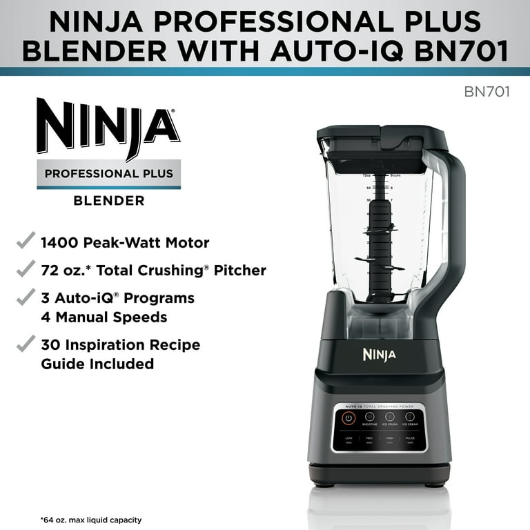 Ninja Professional Plus Blender with Auto-iQ, 1400 W Pro Ninja Professional Plus Blender with Auto-iQ, 1400 W Pro