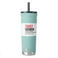 thumbnail image 5 of BUILT Torrent 24 oz Stainless Steel Insulated Tumbler Water Bottle with Straw and Lid, Mint, 5 of 12