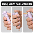 thumbnail image 5 of Guard Dog Security Packin' Heat, World’s Smallest Pepper Spray Self Defense for Women, Police Strength with Keychain Snap Clip, Compact Design, Long Range, UV Dye, Push-Button Safety Cap, 5 of 7