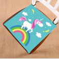 thumbnail image 1 of ABPHQTO Fairy Unicorn Rainbow Horse Pony Magic Animal Cojín para silla Cojín para asiento Cojín para silla Cojín para suelo 45x45 cm, 1 of 1