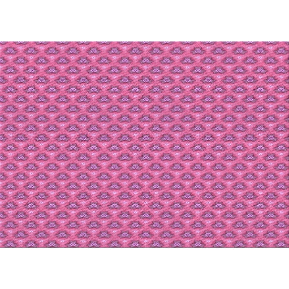Ahgly Company Machine Washable Indoor Rectangle Transitional Hot Deep Pink Area Rugs, 8' x 10'