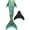 Golden Paradise, variant on Fin Fun Atlantis - Swimmable Mermaid Tail w/ Reinforced Tips & Monofin | 3D Side & Back Fins - Made w/ Sun Resistant Material - (Golden Paradise, Youth 6)