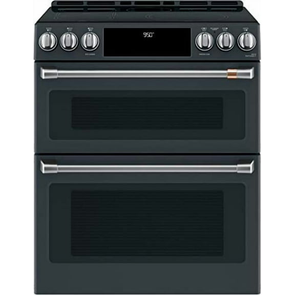 Café CHS950P3MD1 7 Cu. Ft. Matte Black Induction and Convection Double Oven Range
