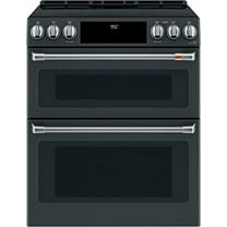 Café CHS950P3MD1 7 Cu. Ft. Matte Black Induction and Convection Double Oven Range