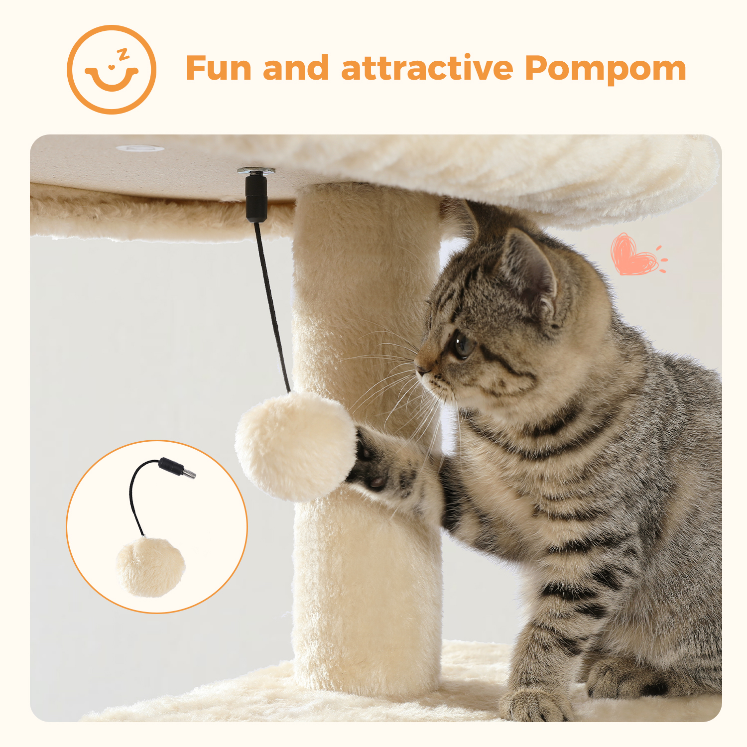 Pawz Road 46" Cat Tree Condo with Sisal Posts photo 2