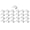 25, variant on 25/50pcs Rustproof Greenhouses Spring Clip Sturdy Stainless Steel Glass Fasteners 25mmx10mmx15mm Garden Glazing Hardware