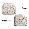 thumbnail image 3 of 2 PCS Car Headrest Cover, Mushrooms And Butterflies Soft Car Seat Head Rest Cover Protector Interior Car Accessories Seat Covers for Cars Truck Auto Only Covers, 3 of 8