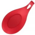 thumbnail image 1 of pitrice Silicone Spoon Rest Nonstick Soup Ladle Spatula Holder Heat Resistant Kitchen Cooking Utensil Red, 1 of 9