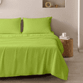 thumbnail image 2 of Premier Colorful Bed Sheet Set, Deep Pocket Microfiber 3 Piece Twin Sheets, Lime Green, 2 of 6