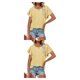 thumbnail image 4 of Guardurnaity Camiseta de mujer Estética Linda Hollow Out Pullover Blusa Club Work Vacation Daily Basic Summer Top Ropa para niñas Type9 NO9, 4 of 6