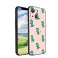 thumbnail image 1 of Compatible with iPhone 13 Phone Case, Cute-Dinosaur-T-Rex-Dino26 Case Men Women, Flexible Silicone Shockproof Case for iPhone 13, 1 of 1