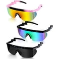 thumbnail image 1 of Gafas de Sol Frienda Retro Semi Aro en Zigzag para Hombres y Mujeres, 1 of 7