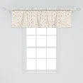 thumbnail image 2 of Ambesonne Geometric Window Valance, Irregular Triangles Print, 54" X 18", Eggshell and Multicolor, 2 of 3