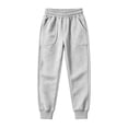 thumbnail image 5 of hotojiny Boys Sweatpants Lightweight Athletic Joggers Soft Slim Fit Comfy Running Sweat Pants with Pockets(Gray,5-6 Years), 5 of 8