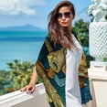 thumbnail image 6 of Turtle Translucent Light and Breathable Chiffon Silk Scarf 70.86x28.7in - Stunning Sheer Wrap for Women - Elegant Fashion Accessory for All Occasions, 6 of 6