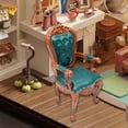 thumbnail image 6 of Rushawy 1/12 DIY Scene Dollhouse Chair for Dolls House Furniture Green, 6 of 9
