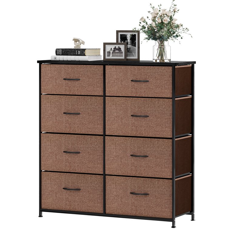 Dresser 8 Drawer Storage Fabric Tower Clothes Organizer Large Storage  Cabinet .