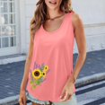thumbnail image 2 of Ploknplq Tank Tops,Going Out Tops,Camisole Tops for Women,2025 Popular Round Neck Short Sleeved 2D Printed Casual Loose Versatile Vest Suspender,Slim-fit Tank,Basic Tank Tops for Women Pink 1 3XL, 2 of 6