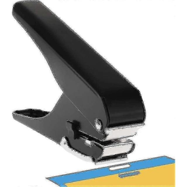 Elliptical Punch, Badge Hole Punch For Id Card, Pvc Slot And Paper, Heavy-duty Hole Punch For Pro Use