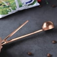 thumbnail image 3 of AAOMASSR 2 Pack Coffee Scoop Measuring Spoon, Stainless Steel Coffee Measuring Scoop with Bag Sealing Clip(Silver+Rose Gold), 3 of 5
