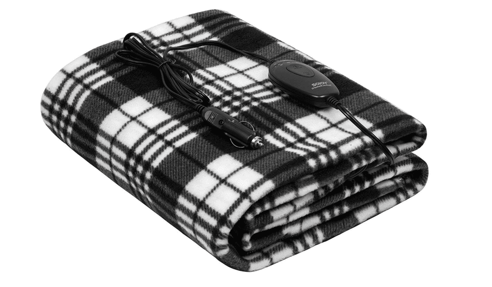 57x 40 Black Sojoy Heated Smart Multifunctional Travel Electric Blanket with High/Low Temp Control 