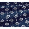 thumbnail image 4 of oneOone Cotton Jersey Navy Blue Fabric Floral & Tiles Moroccan Fabric For Sewing Printed Craft Fabric By The Yard 58 Inch Wide, 4 of 4