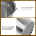 thumbnail image 3 of Pawsdot Galvanized Steel Metal Bucket Small Bucket Silver Storage 1Pcs, 3 of 8