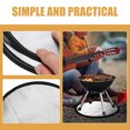 thumbnail image 2 of Aluminum Glass Fiber Fire Resistant Mat Prevention BBQ High Temperature Resistance Round Barbecue, 2 of 6