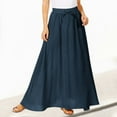 thumbnail image 3 of CHUOU Maxi Skirts For Women Reg & Plus Size Women's Long Skirts Flowy Summer Skirt Aline Elastic High Waisted Trendy, 3 of 5
