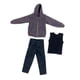 thumbnail image 5 of 3 uds 1/12 Escala hombres figura sudadera con capucha chaleco pantalones Hugo, 5 of 10