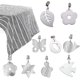 thumbnail image 1 of Tablecloth Weight Set, 8 Pieces Tablecloth Weights Stainless Steel, Tablecloth Weight With Clip, Stainless Steel Tablecloth Pendant, Tablecloth Weight, 1 of 5
