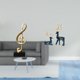 thumbnail image 2 of Figura decorativa de resina con forma de nota musical y reno, ideal para mesa, centro de mesa, escritorio, chimenea, sala de estar, oficina o como dec, 2 of 8
