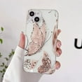 thumbnail image 1 of Transparent Golden Butterfly Graphic Printing Phone Case For Iphone Series Phones For Valentines Gift LXY, 1 of 5