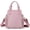 Pink, variant on Nylon Crossbody Bag for Women Waterproof Shoulder Bag with Multi Pockets and Top Handle