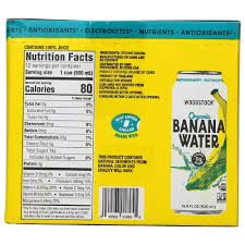 Woodstock Organic Banana Water 16.9 fl oz cans - 6pack
