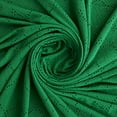 thumbnail image 2 of Zelouf Florence Daisy Knit Eyelet  , Sewing, DIY, Crafts Fabric by the Yard, Luminous Emerald, 10 Yard, 2 of 3