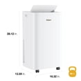 thumbnail image 3 of Whirlpool 12,000 BTU ASHRAE (8,300 BTU SACC) Portable Air Conditioner, WHNP121AW, 3 of 25