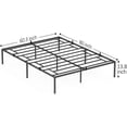 thumbnail image 4 of EastVita Queen Size Bed Frame, Sturdy Metal Platform, No Box Spring Needed, 4 of 7