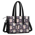 thumbnail image 2 of Teacher Tote Bag,Dark Pink Fairy Princess Pattern Teacher Utility Tote Bag,Large Work Tote Bags for Women with Multiple Pockets,Top Zipper Closure,13.8x10.6x6.7 Inch, 2 of 5