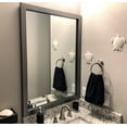 thumbnail image 3 of Frame My Mirror Framed Mirror, Stainless Steel Finish, 36" x 24", 2" Wide Frame Meade Design, 3 of 11