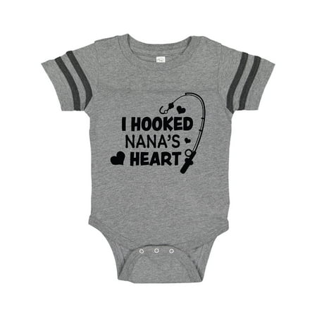 

Inktastic I Hooked Nana s Heart with Fishing Rod Gift Baby Boy or Baby Girl Bodysuit