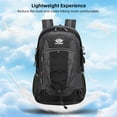 thumbnail image 2 of Sac à Dos de Randonnée Léger en Nylon Haute Densité 0,53 kg avec Conception à Compartiments Multiples, Système de Charge Respirant et Sangles Ajustables - Sac de Voyage et de Camping Résistant à l'Eau pour Aventures en Plein Air, Noir, 2 of 6