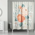 thumbnail image 2 of Creative Products Orange Floral 71x74 Shower Curtain, 2 of 2