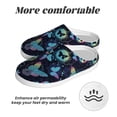 thumbnail image 6 of Lsque Blue Butterfly Pattern Womens Comfort Cotton on Scuff With Memory Foam and Anti-skid Sole Slipper-37/38, 6 of 7