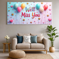 thumbnail image 6 of LUUFILx Farewell Balloon Banner Backdrop with Colorful Heart Decorations for Goodbye Party Retirement Going Away Event We Will Miss You Party Supplies, 6 of 9